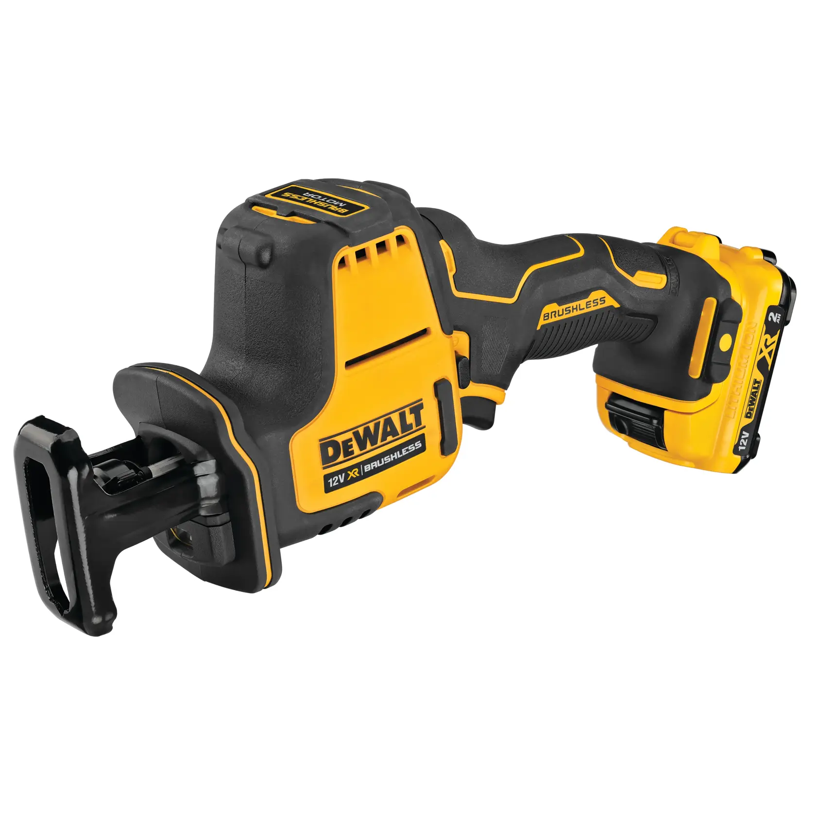 Ferăstrău alternativ subcompact cu motor fără perii de 12 V XR - 2 X 2Ah