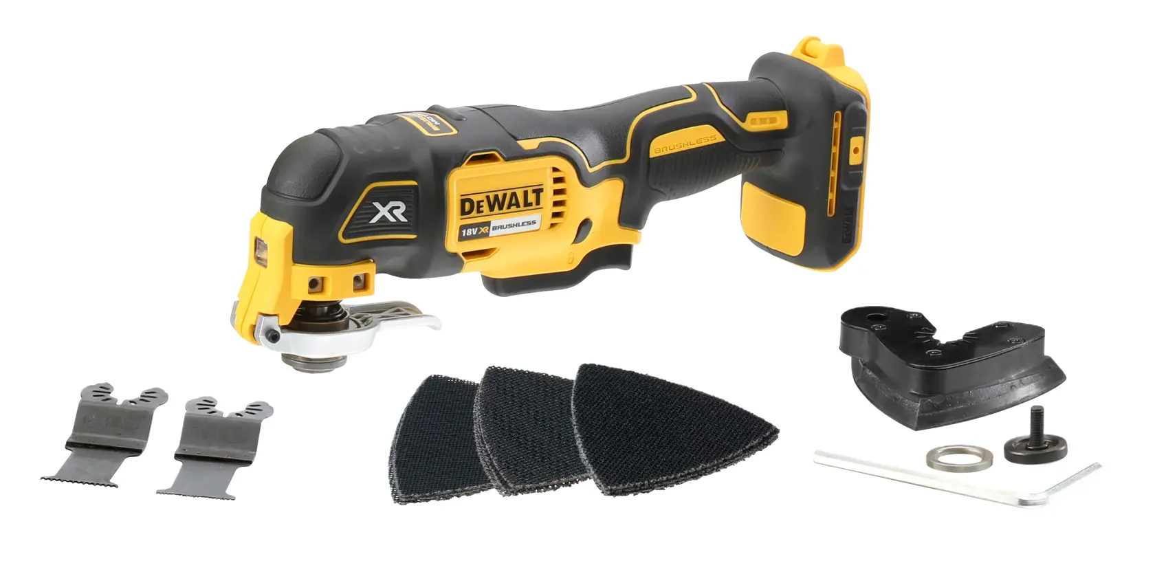 Unealtă oscilantă multifuncțională DEWALT® 18V XR® cu motor fără perii (fără acumulator și încărcător)