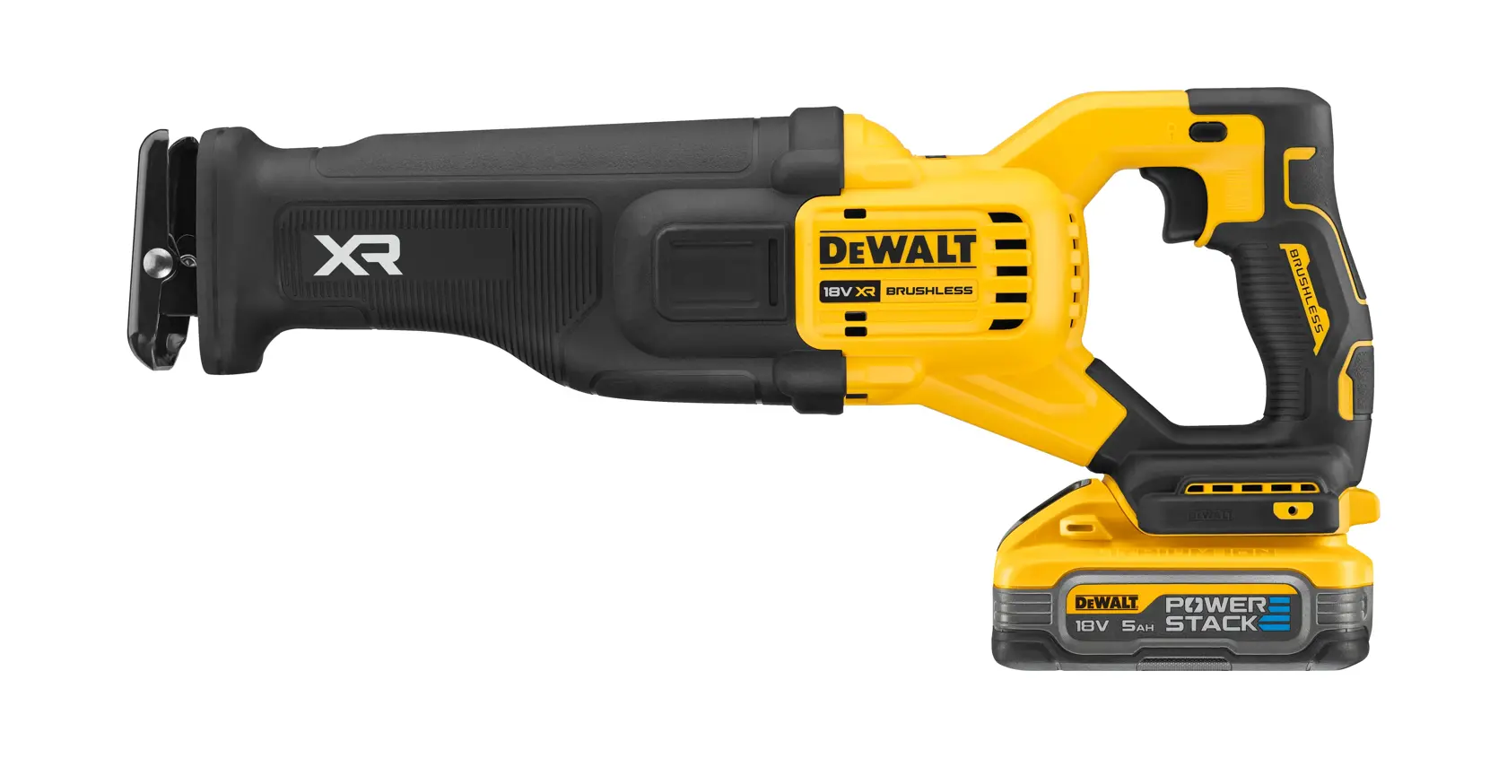 Fierăstrău cu mișcare alternativă, cu motor fără perii, XR de 18 V - 2 X POWERSTACK™ 5 AH