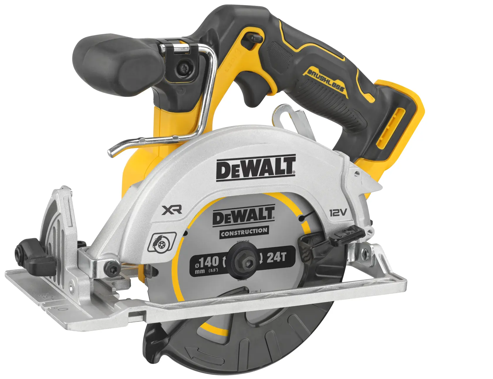 Ferăstrău circular XR de 12V, cu motor fără perii, de 140 mm - Unitate fără accesorii