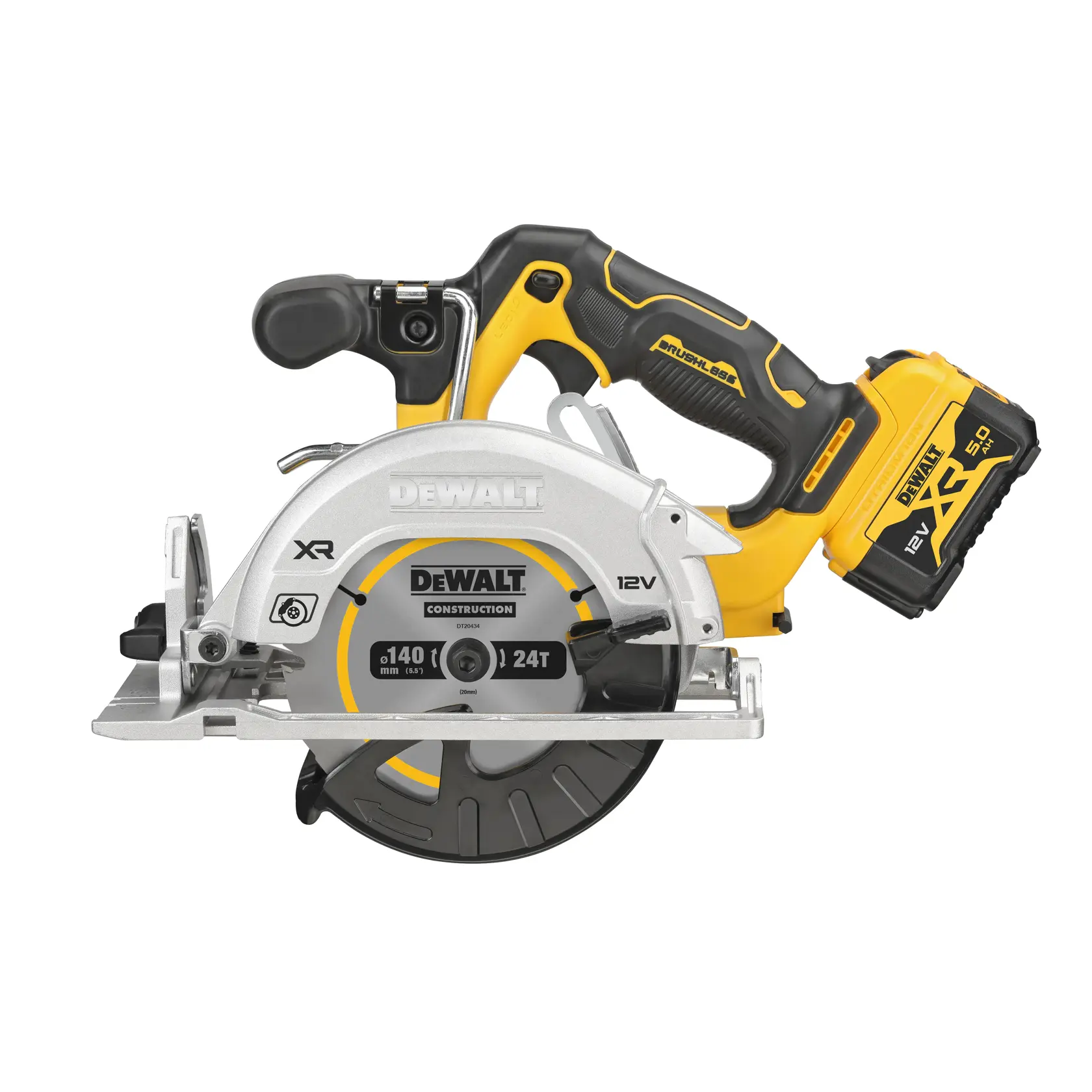 Fierăstrău circular de 12 V XR (2 X 5 Ah) (140 mm)