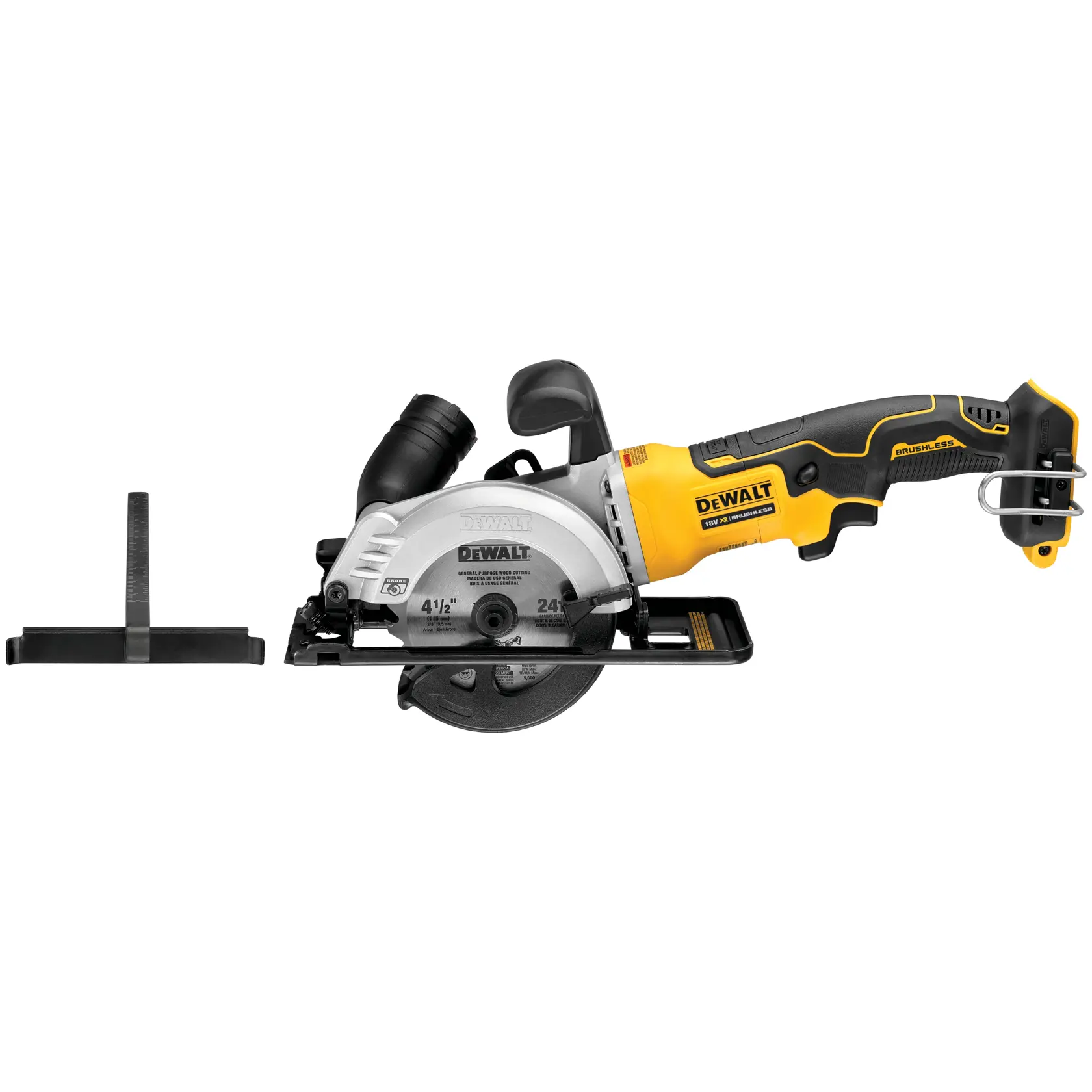 Ferăstrău circular compact XR de 18 V, cu motor fără perii, de 115 mm - Unitate fără accesorii