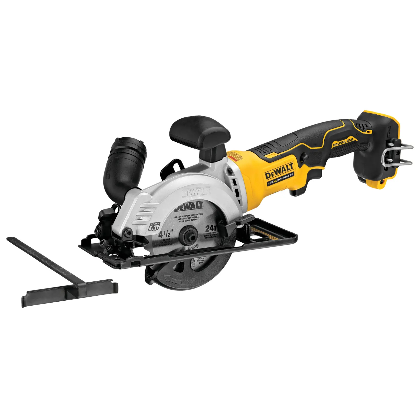 Ferăstrău circular compact XR de 18 V, cu motor fără perii, de 115 mm - Unitate fără accesorii