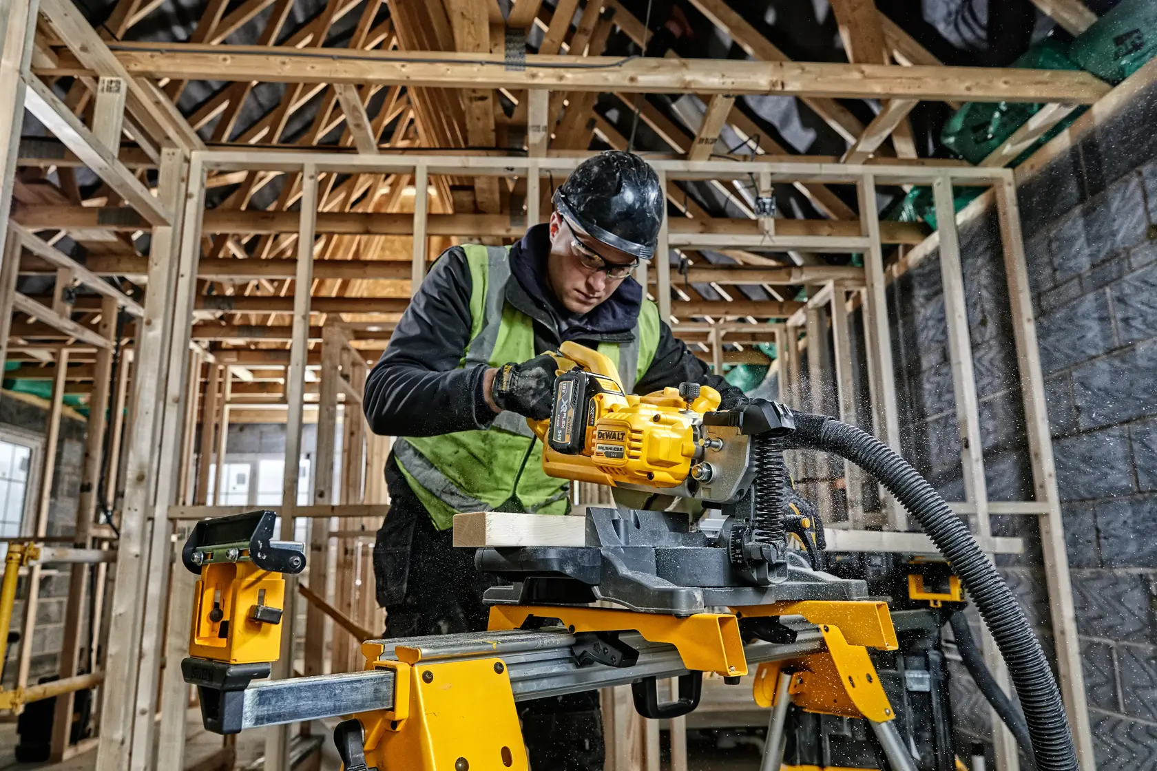 Ferăstrău unghiular XR Flexvolt de 54 V, de 216 mm - 2 X 6Ah