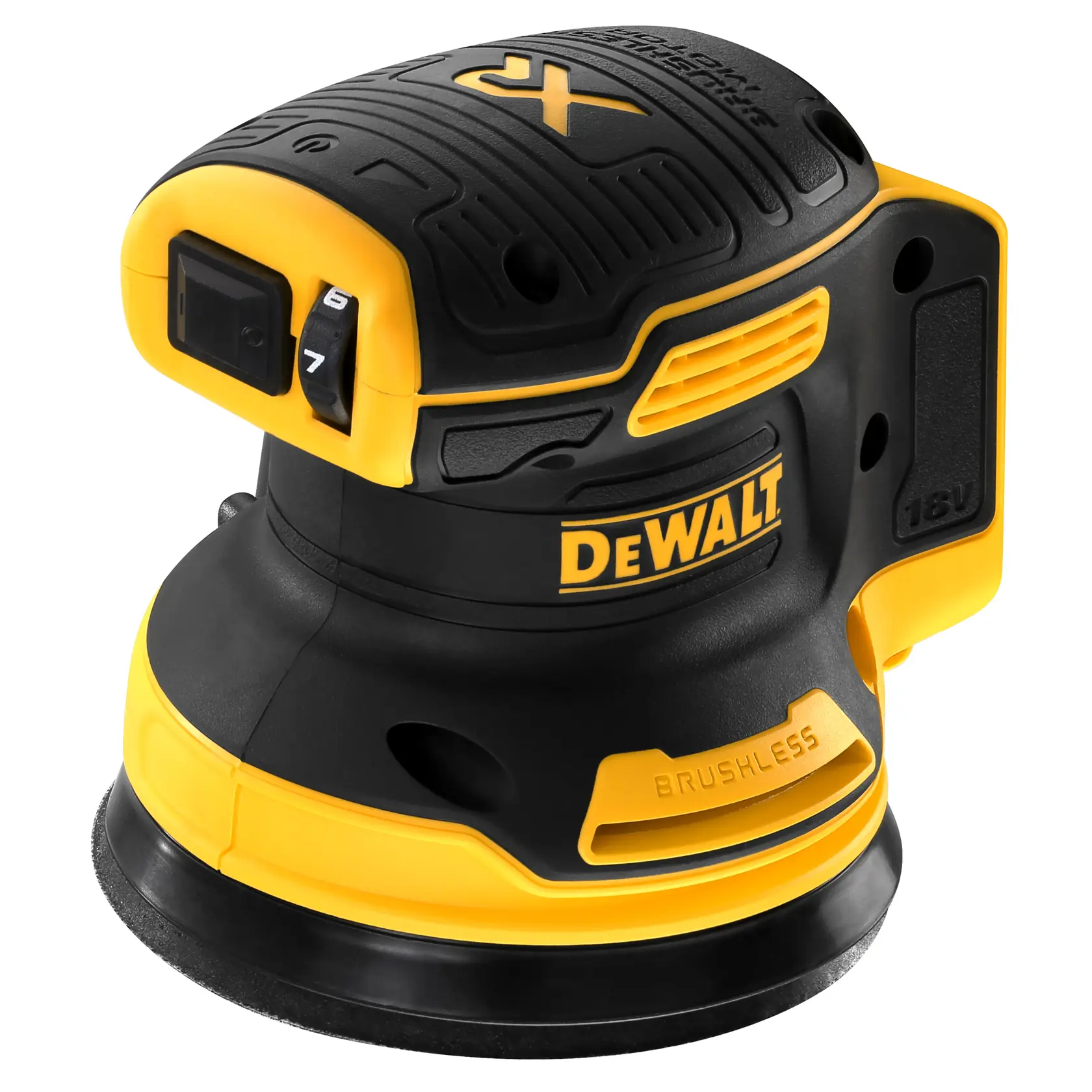 Șlefuitor 18V XR de 125 mm cu motor fără perii - Unitate fără accesorii