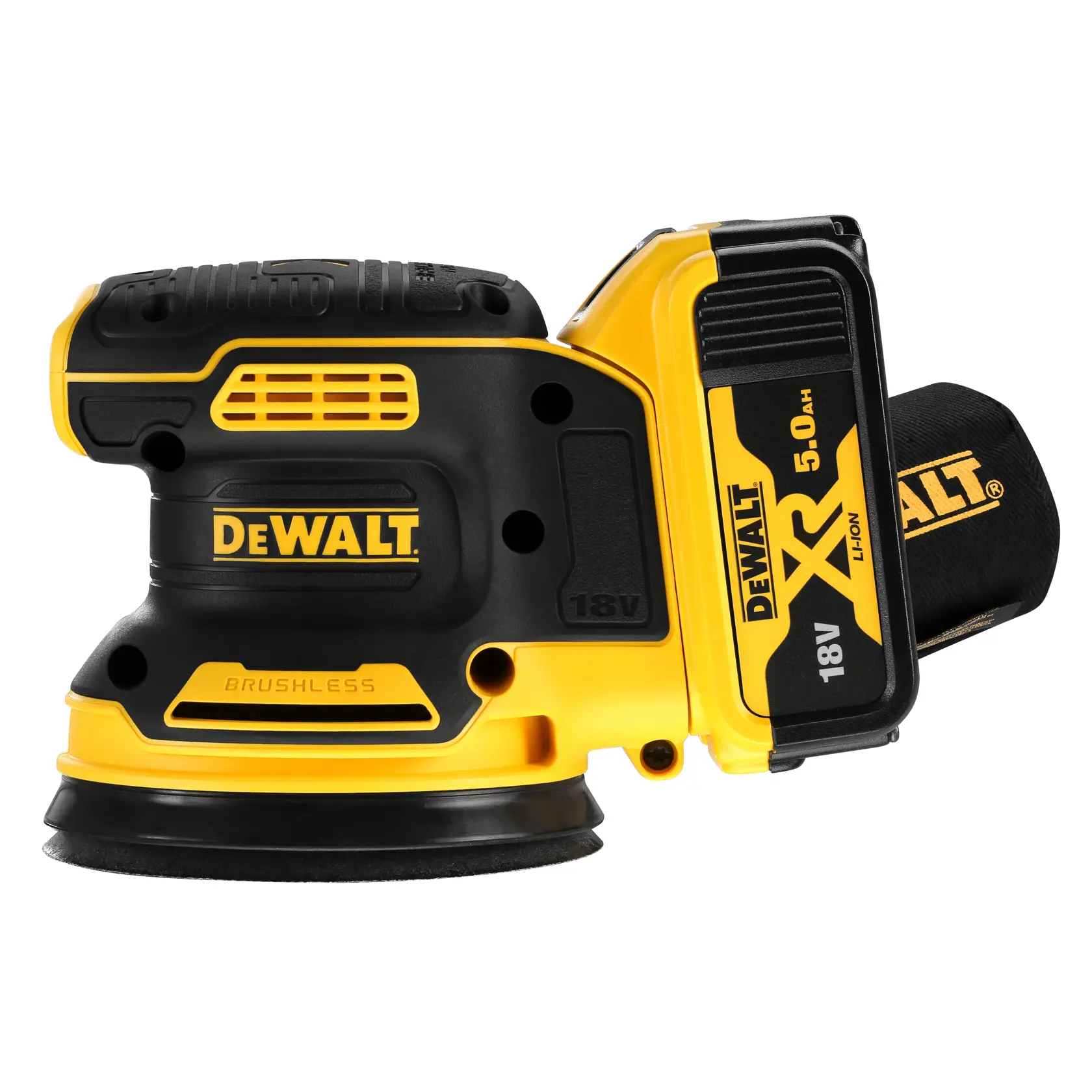 Șlefuitor XR cu motor fără perii de 18 V, de 125 mm - 2 X 5Ah