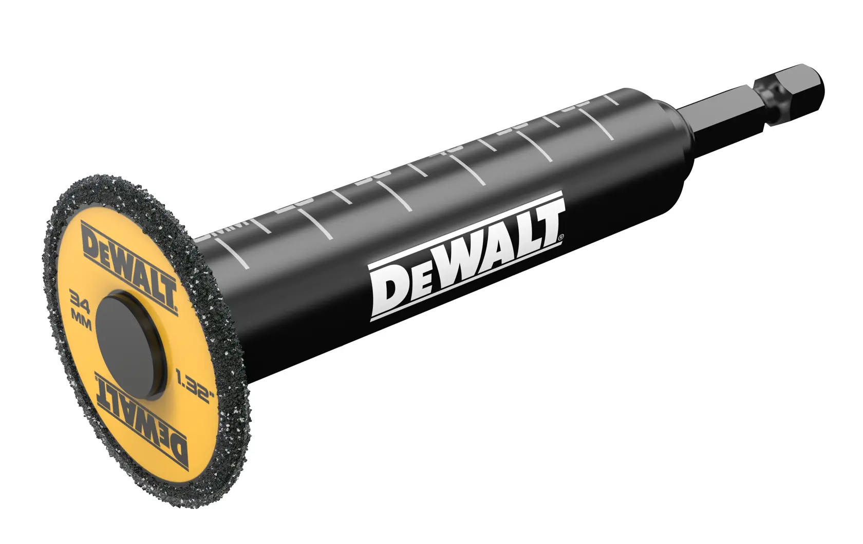 Cuțit DEWALT® cu granule diamantate pentru tăiere interioară țevi PVC