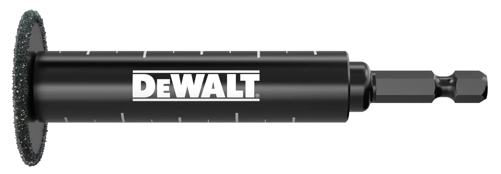 Cuțit DEWALT® cu granule diamantate pentru tăiere interioară țevi PVC