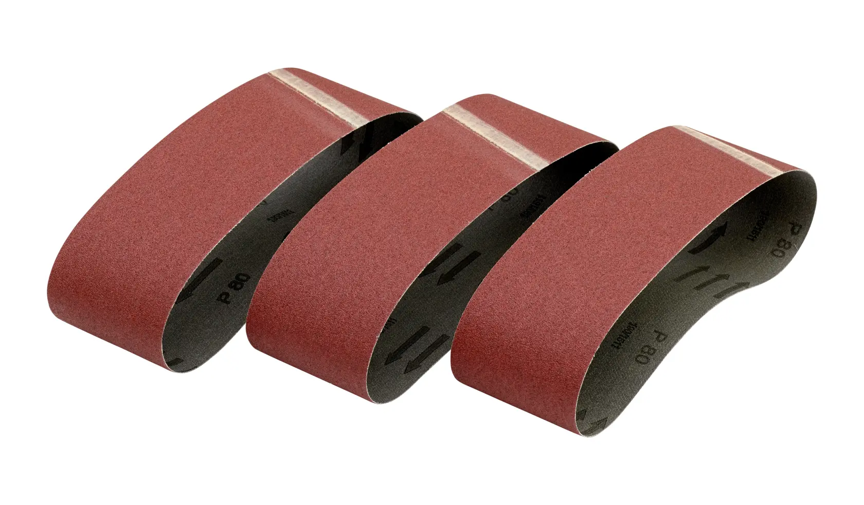 Bandă abrazivă DEWALT® multifuncțională 75 mm x 533 mm, 80G (pachet 3 buc.)