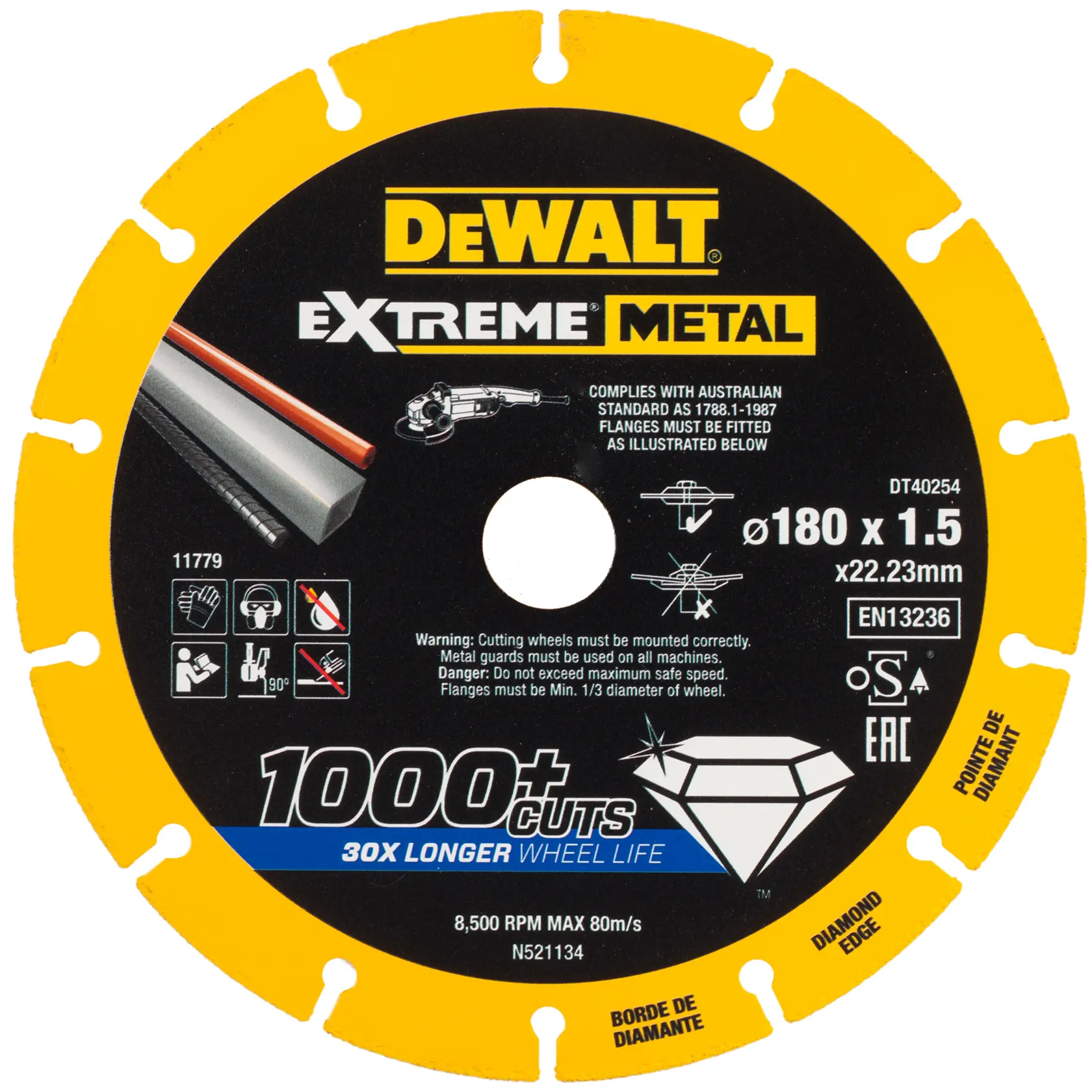 Disc diamantat Extreme 180 x 22,23 x 1,5 mm