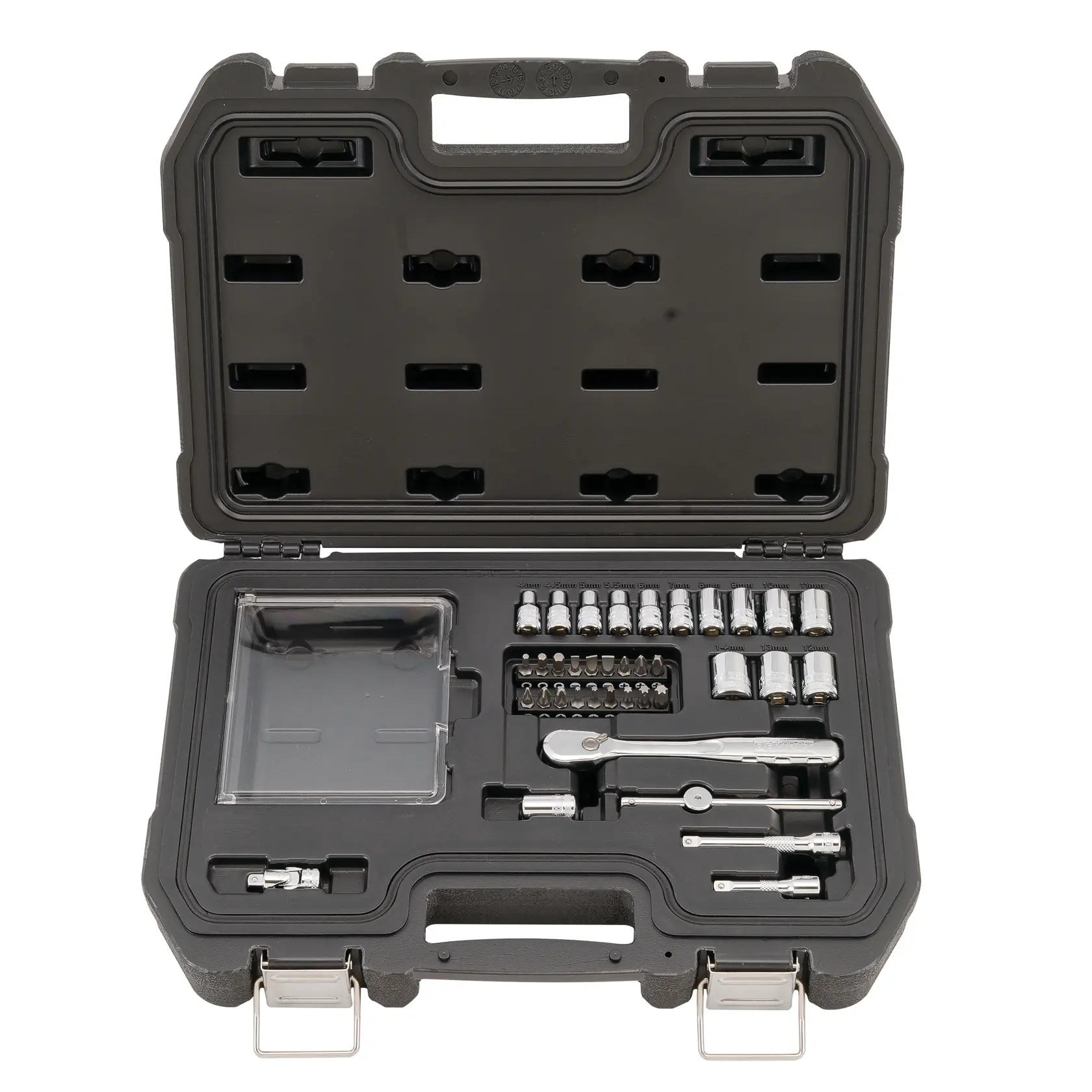 Set complet de 37 de piese pentru prize metrice de 1/4".