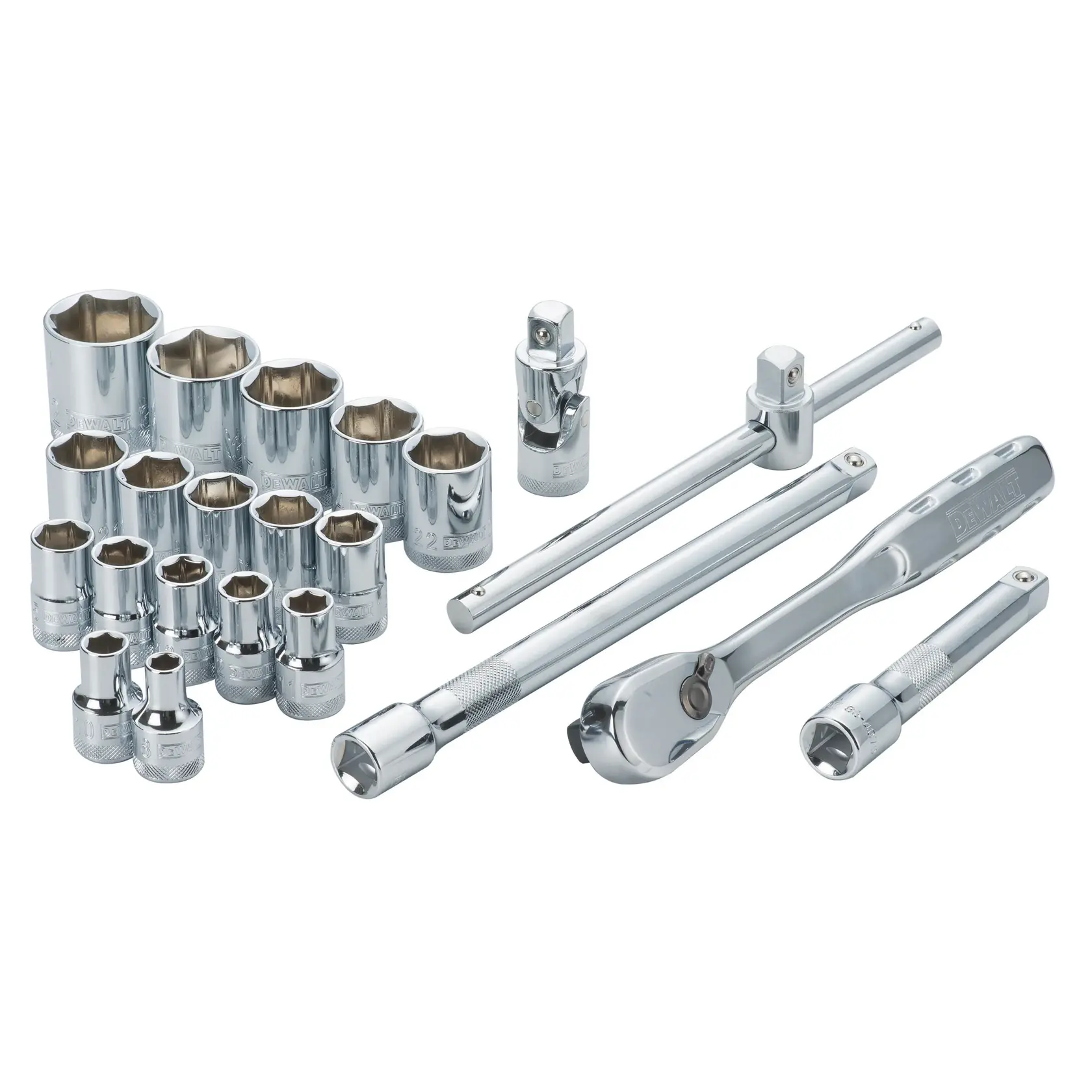 Set complet de 22 de piese pentru prize metrice de 1/2".